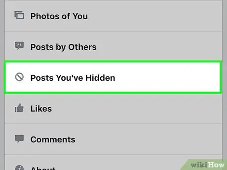 Image intitulée View Hidden Posts on Facebook Step 5
