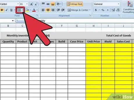 Image intitulée Create an Inventory List in Excel Step 8