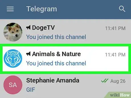 Image intitulée Search Channel on Telegram on Android Step 2