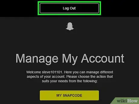 Image intitulée Log Out of Snapchat Step 8