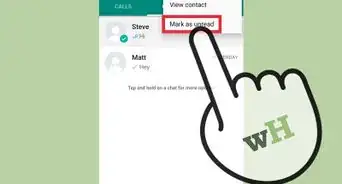 marquer un message comme non lu sur WhatsApp