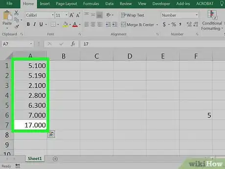Image intitulée Remove Leading or Trailing Zeros in Excel Step 1