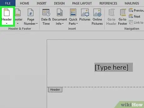 Image intitulée Add a Header in Microsoft Word Step 4