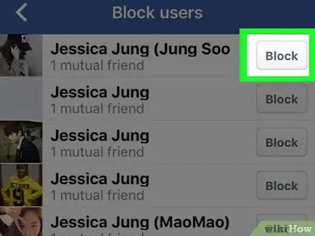Image intitulée Block People on Facebook Step 8