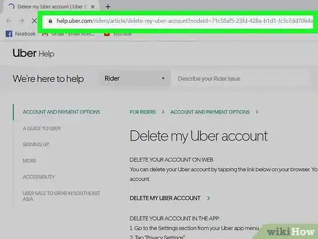 Image intitulée Cancel an Uber Account Step 8