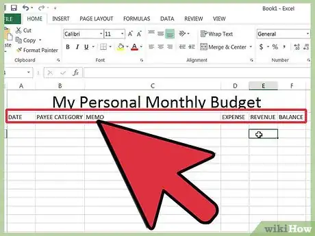 Image intitulée Track your Bills in Microsoft Excel Step 7