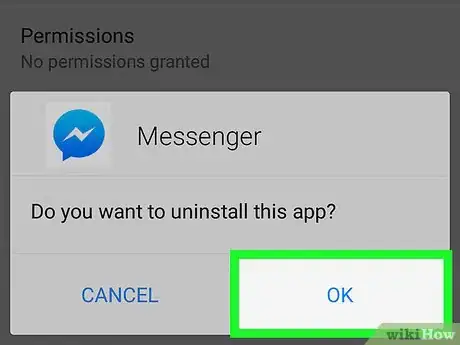 Image intitulée Uninstall Facebook Messenger Step 9