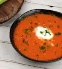 faire une soupe de tomate