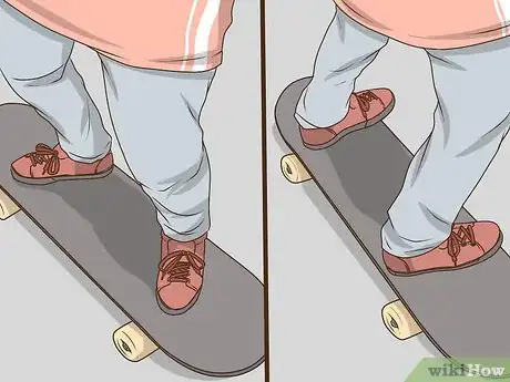 Image intitulée Stand on a Skateboard Step 1