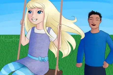 Image intitulée Man Pushes Girl on a Swing.png