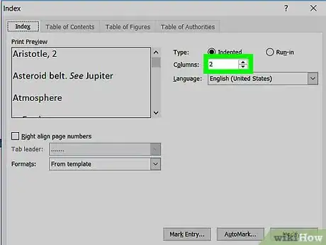 Image intitulée Create an Index in Word Step 18