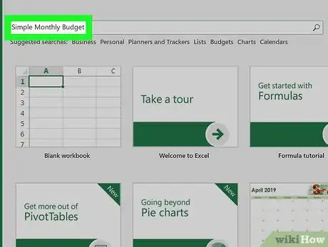 Image intitulée Make a Spreadsheet in Excel Step 9