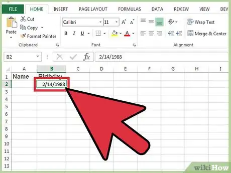 Image intitulée Calculate Age on Excel Step 3