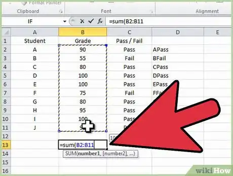 Image intitulée Type Formulas in Microsoft Excel Step 6