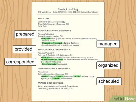 Image intitulée Make a Resume Step 10