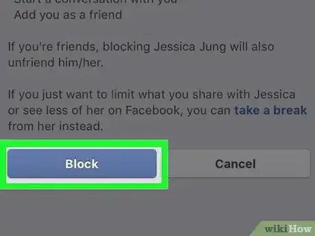 Image intitulée Block People on Facebook Step 9