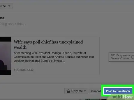 Image intitulée Post Links on Facebook Step 8