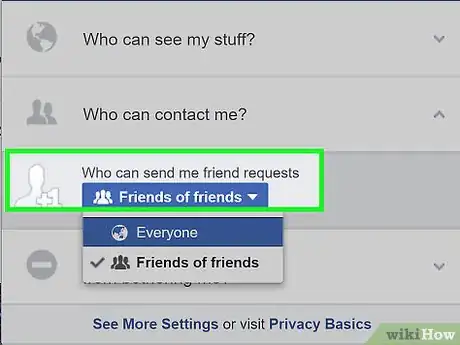 Image intitulée Stop All Friend Requests on Facebook Step 4