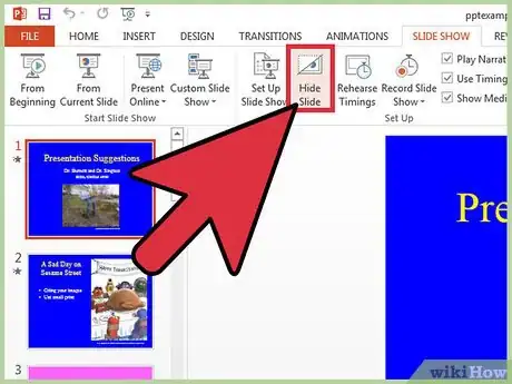 Image intitulée Hide a Slide in PowerPoint Presentation Step 4