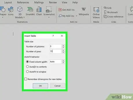 Image intitulée Make a Signup Sheet in Word Step 2