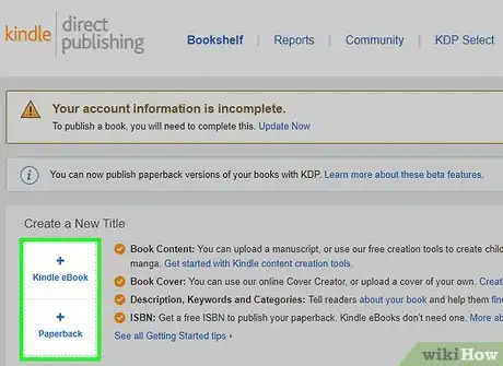 Image intitulée Publish a Book on Amazon Step 3