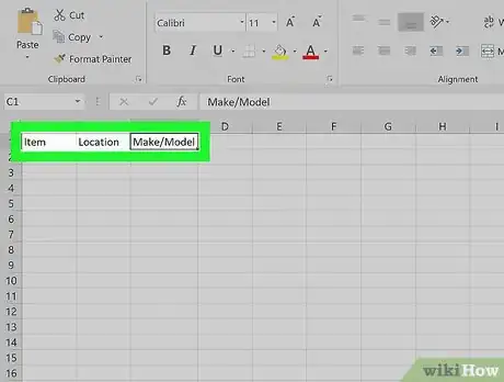 Image intitulée Make a Spreadsheet in Excel Step 3