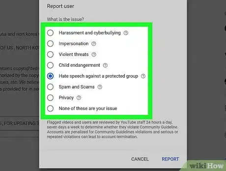 Image intitulée Report a Channel on YouTube Step 7