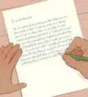 écrire une lettre d'amour