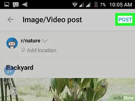 Image intitulée Post Pictures on Reddit on Android Step 9
