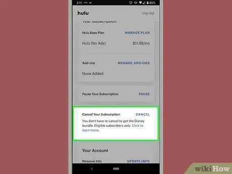 Image intitulée Cancel Hulu Plus Step 10