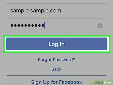 Image intitulée Log in to Facebook Step 9