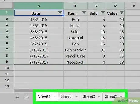 Image intitulée Pull Data from Another Sheet on Google Sheets on PC or Mac Step 3