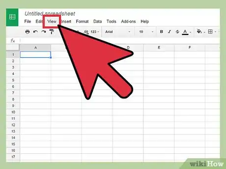 Image intitulée Freeze Cells on a Google Spreadsheet Step 4