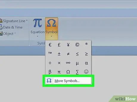 Image intitulée Add Exponents to Microsoft Word Step 1