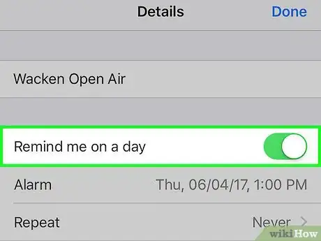 Image intitulée Set a Reminder on an iPhone Step 5