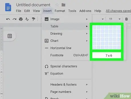 Image intitulée Create a Calendar in Google Docs Step 7