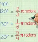 convertir des degrés en radians