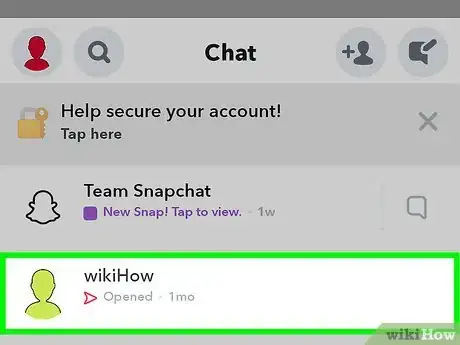 Image intitulée Video Chat on Snapchat Step 3