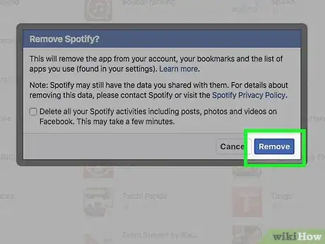 Image intitulée Remove Spotify from Facebook Step 24