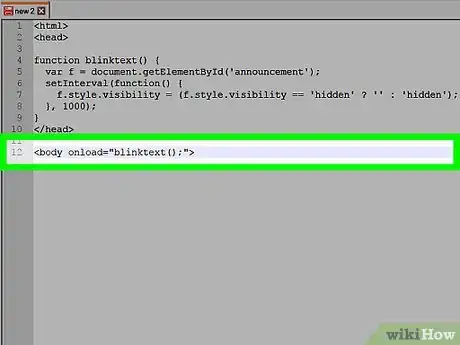 Image intitulée Make Text Blink in HTML Step 8