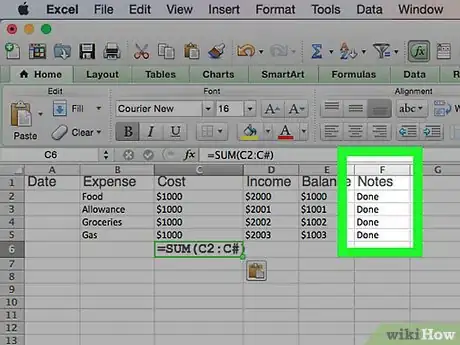 Image intitulée Make a Personal Budget on Excel Step 14