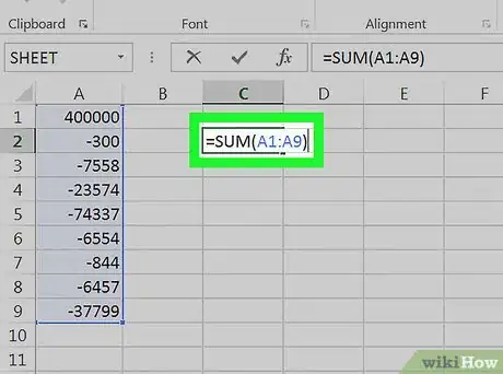 Image intitulée Subtract in Excel Step 26