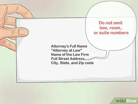 Image intitulée Address an Attorney on an Envelope Step 8