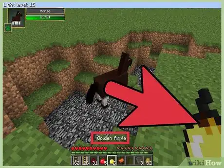 Image intitulée Tame a Horse in Minecraft Step 5