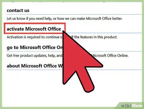 Image intitulée Activate Microsoft Office 2010 Step 5