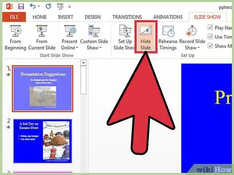 Image intitulée Hide a Slide in PowerPoint Presentation Step 5