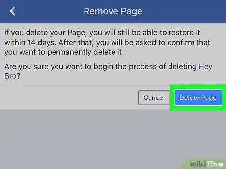 Image intitulée Delete a Facebook Page Step 19