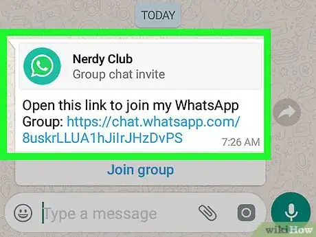 Image intitulée Join a Group on WhatsApp on Android Step 2