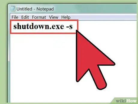 Image intitulée Shut Down a Computer Using Notepad Step 2