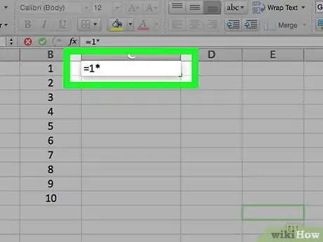 Image intitulée Multiply in Excel Step 5